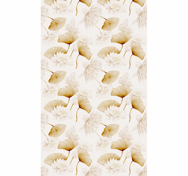 Serene water lilies blind flowers and plants - TenStickers