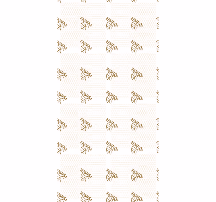 Honey Bee Pattern animals blind - TenStickers