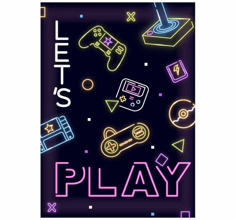 Neon controles Geek blind - TenStickers