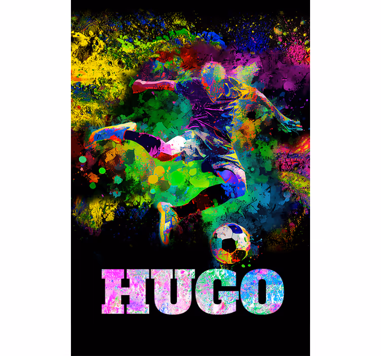 Colorful design football blind - TenStickers