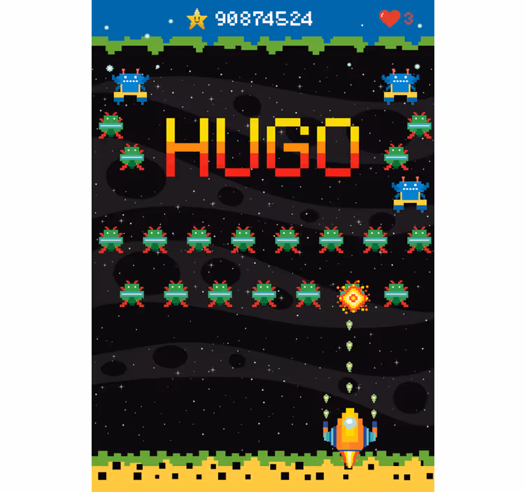 8 bits arcade screen blind geek - TenStickers
