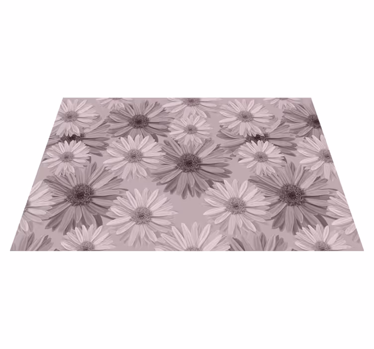 Textured placemats with floral plate design - TenStickers