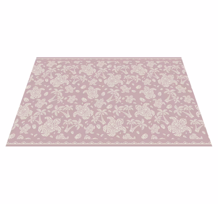 Textured placemats with floral motif design - TenStickers