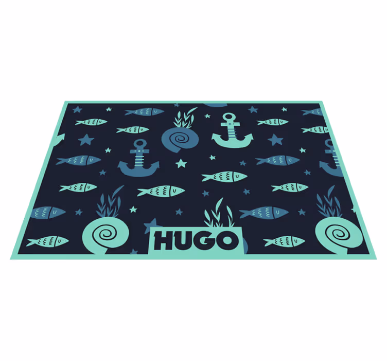 Children placemats nautical fish design - TenStickers
