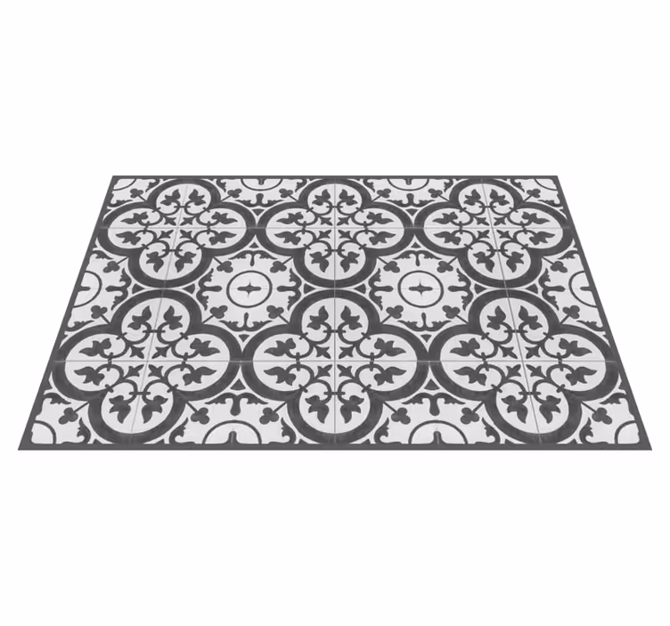 Ornamental cement tiles home placemats - TenStickers