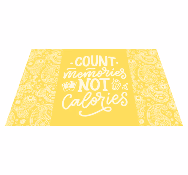 Quote placemats count memories idea - TenStickers