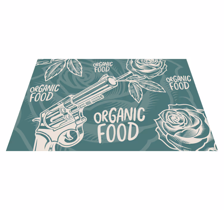 Original placemats for revolver organic food - TenStickers