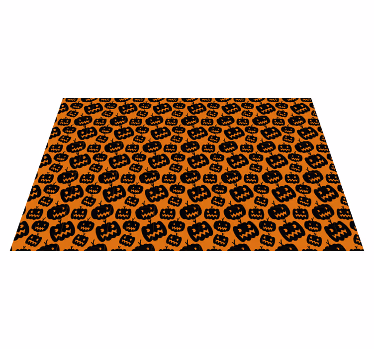 Halloween placemats with spooky pumpkin design - TenStickers