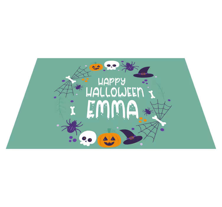 Halloween placemats with spooky themed design - TenStickers