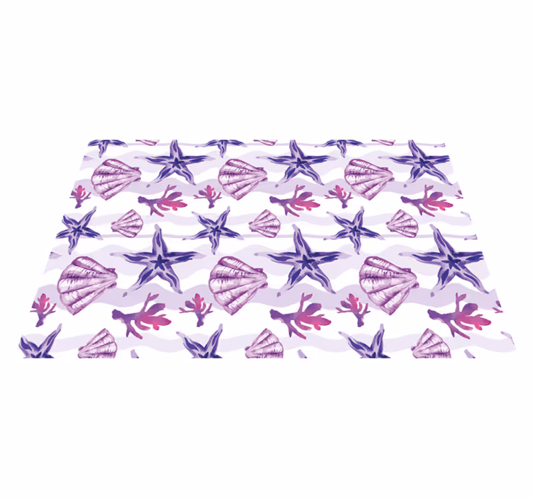 Original placemats with shell patterns - TenStickers