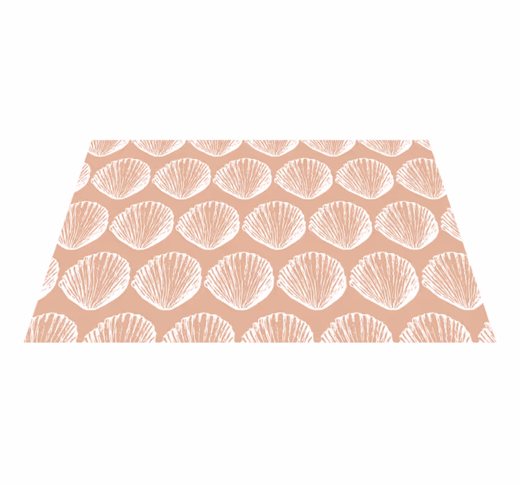 Textured placemats with seashell motif pattern - TenStickers