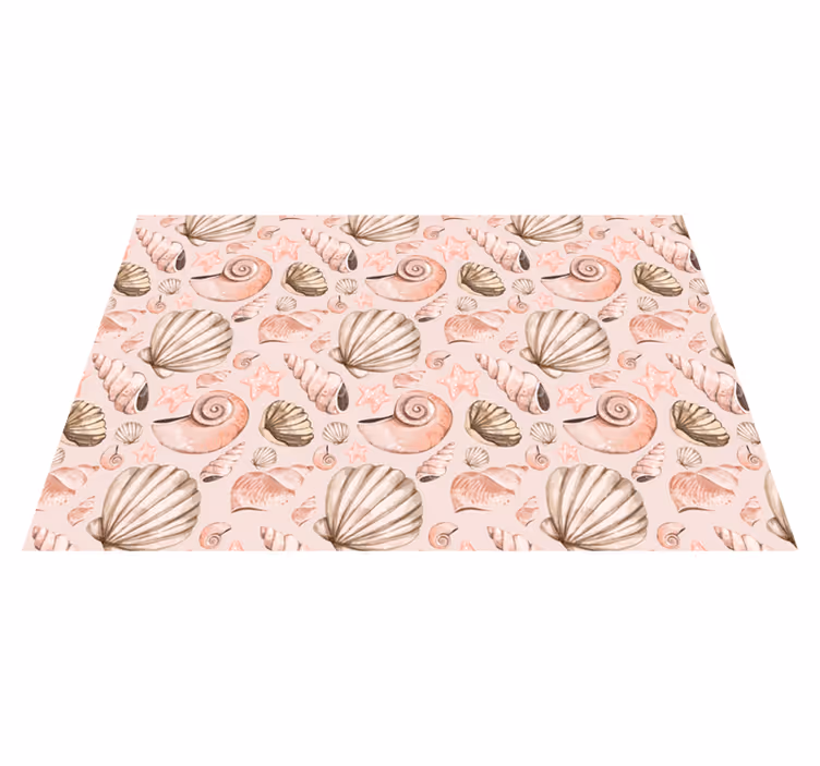 Original placemats with seashell pattern design - TenStickers