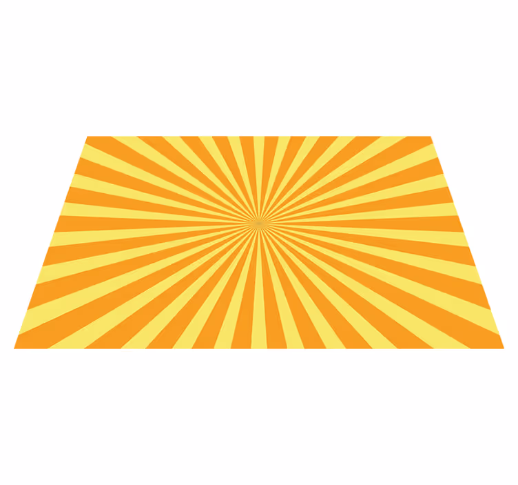 Quote placemats bold sunburst design - TenStickers