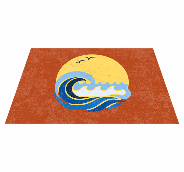 Original placemats sunset wave design - TenStickers