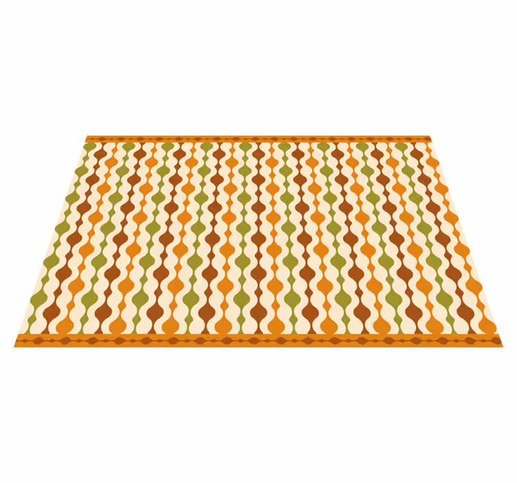 Textured placemats with colorful curvy design - TenStickers