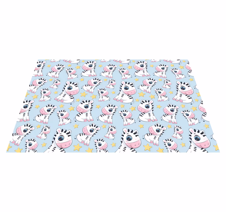 Children placemats adorable zebra design - TenStickers