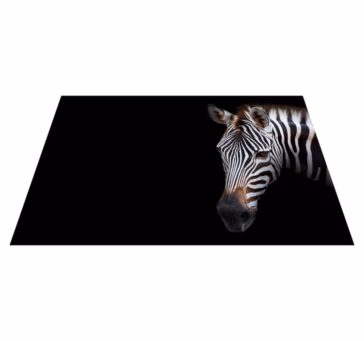 Original placemats zebra head close up - TenStickers