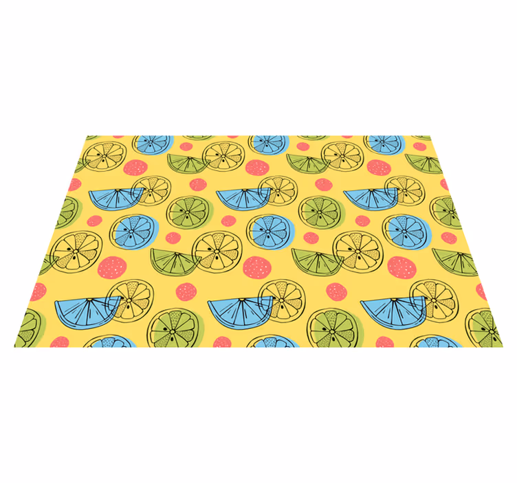 Original placemats citrus pattern design - TenStickers