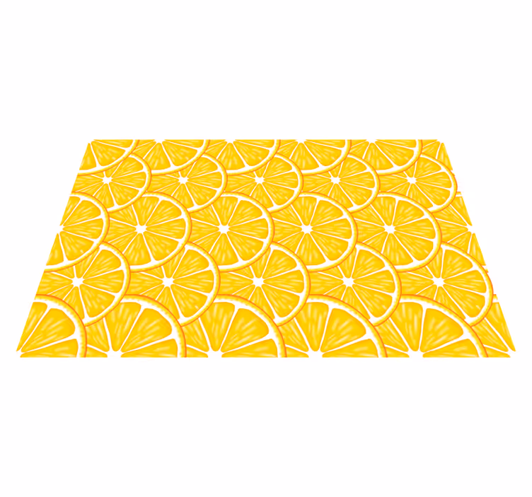 Orange Pattern citrus placemats - TenStickers