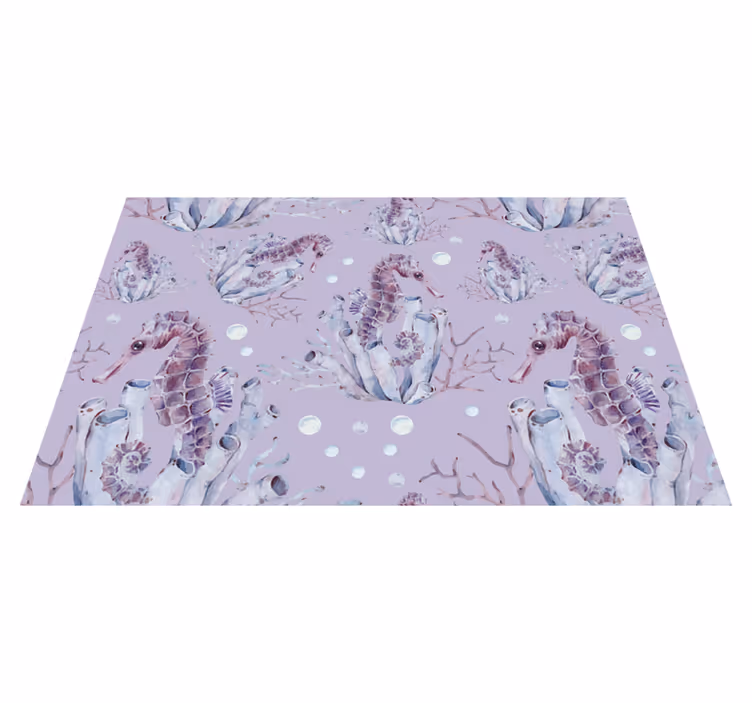 Original placemats seahorse design - TenStickers
