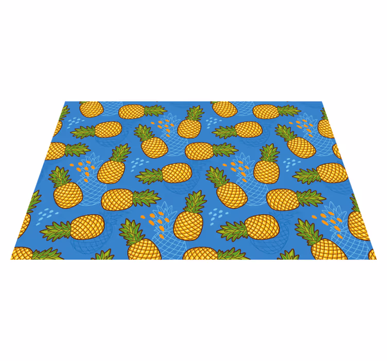 Original placemats pineapple pattern design - TenStickers