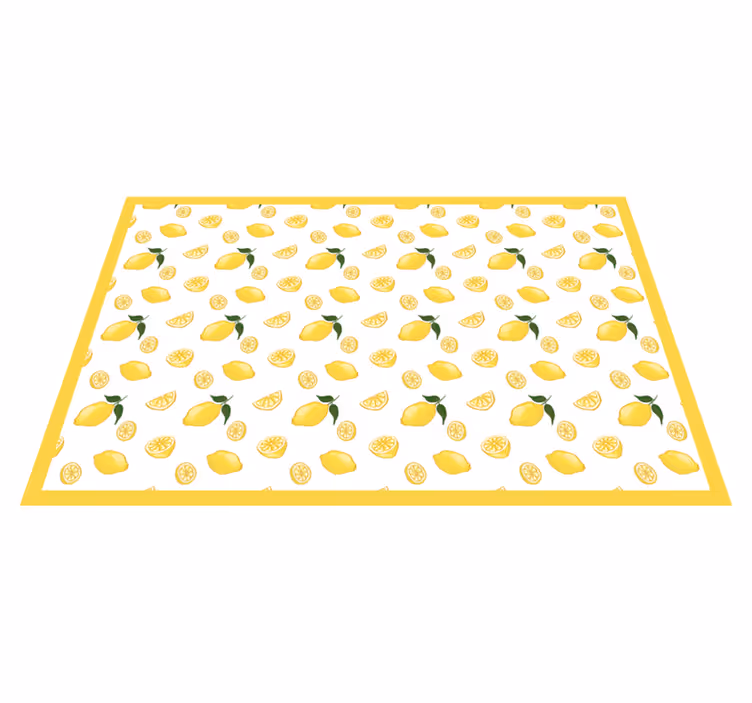 Original placemats lemon pattern design - TenStickers