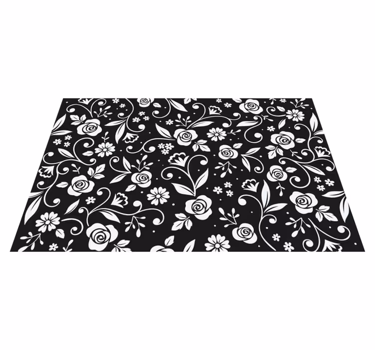 Textured placemats with botanical design surface - TenStickers