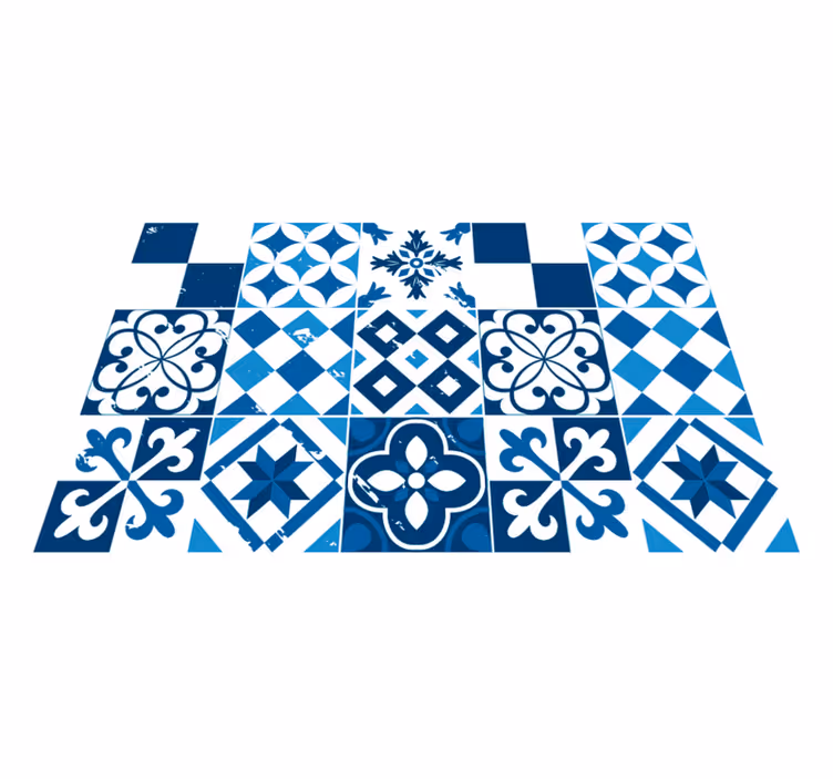 Textured placemats geometric pattern design - TenStickers