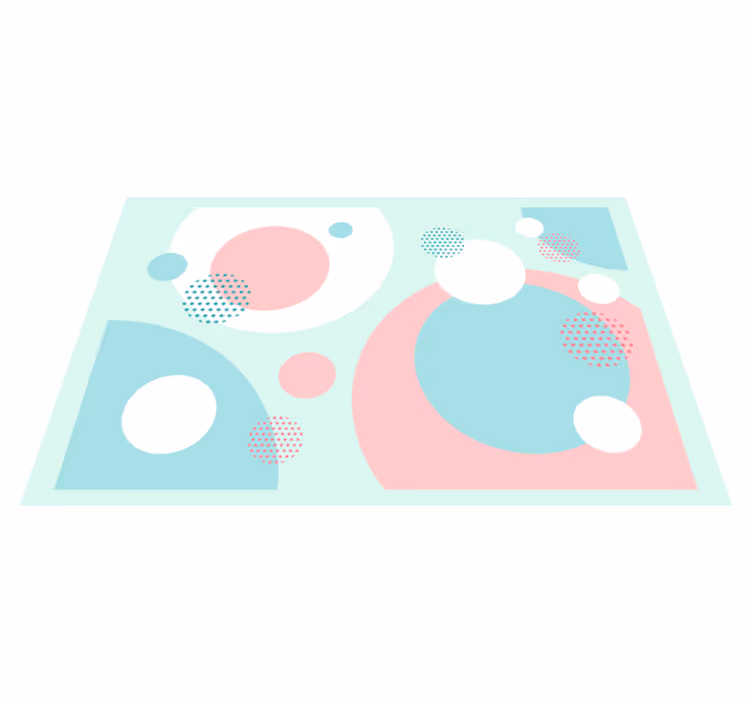 Modern placemats in geometric color blocks - TenStickers