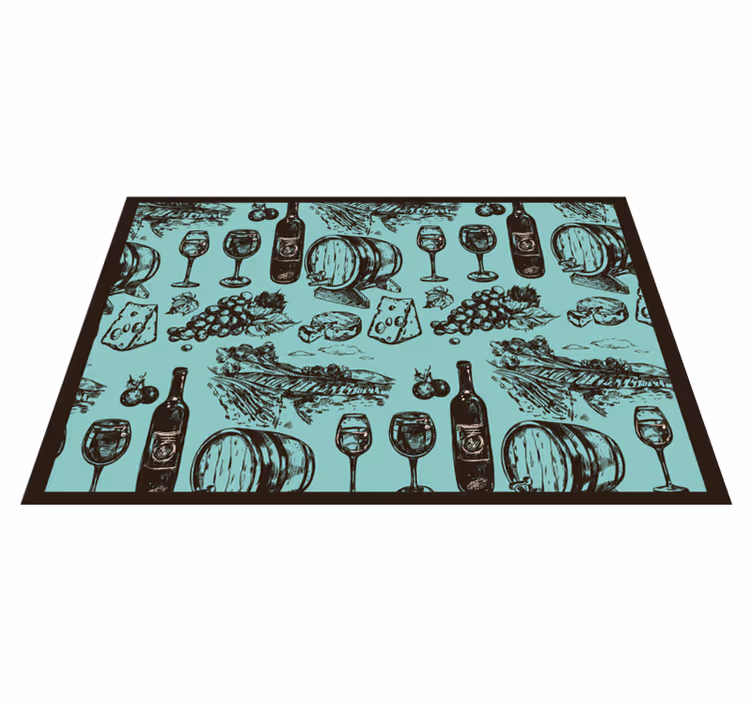 Wine theme original placemats - TenStickers