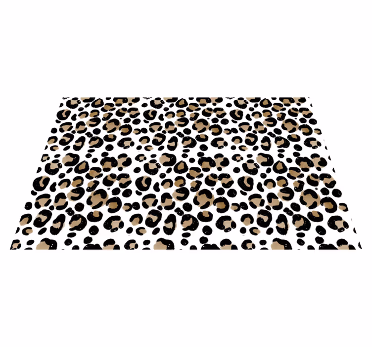 Textured placemats with leopard print pattern - TenStickers