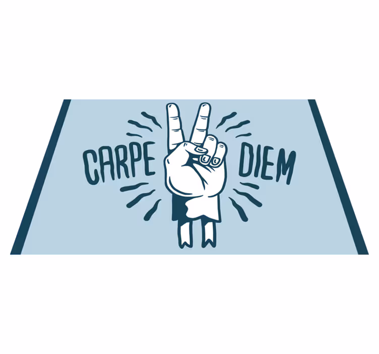 Quote placemats powerful hand gesture - TenStickers