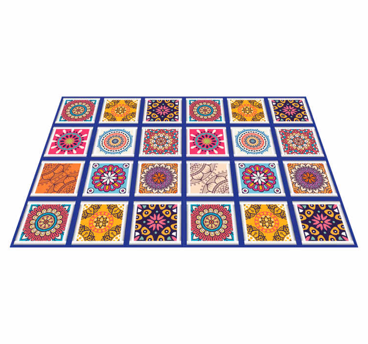Original placemats geometric floral designs - TenStickers