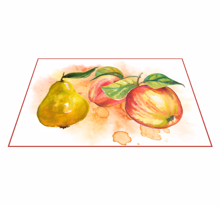 Original placemats fruits watercolor design - TenStickers