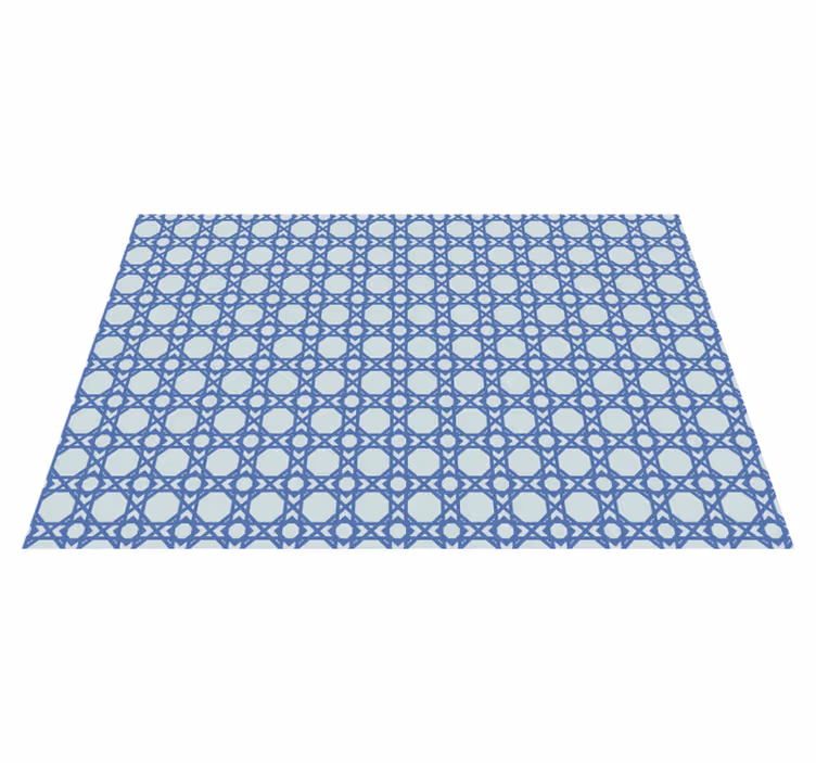 Textured placemats in elegant blue pattern - TenStickers
