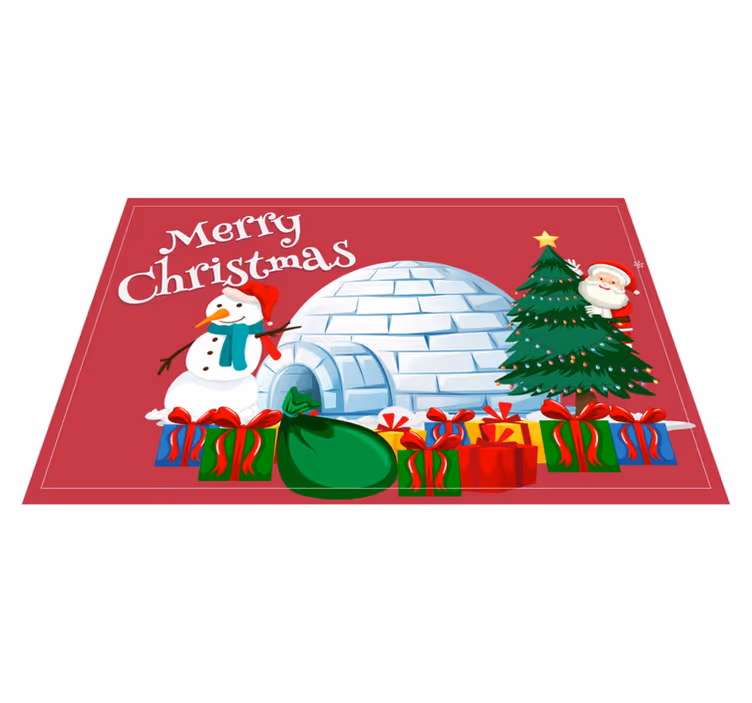 Christmas placemats festive holiday design - TenStickers