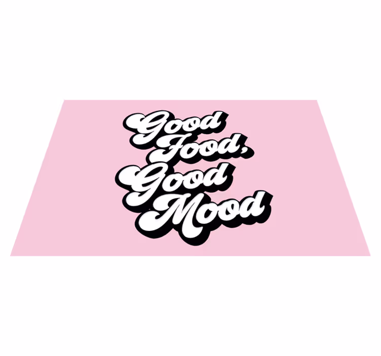 Good food quote quote placemats - TenStickers