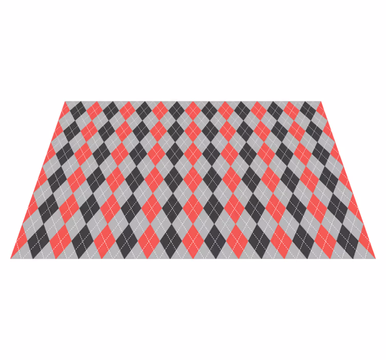 Textured placemats in geometric argyle design - TenStickers