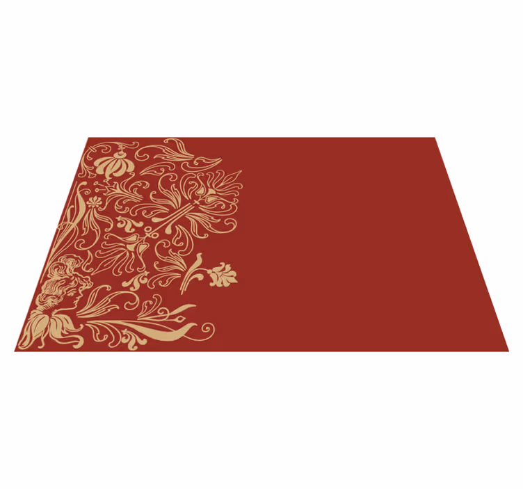Elegant placements with graceful floral touches - TenStickers
