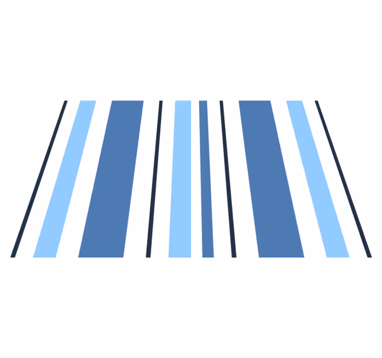 Modern placemats striped blue placemats - TenStickers