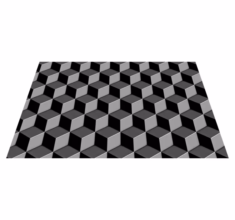 Textured placemats geometric cube design - TenStickers