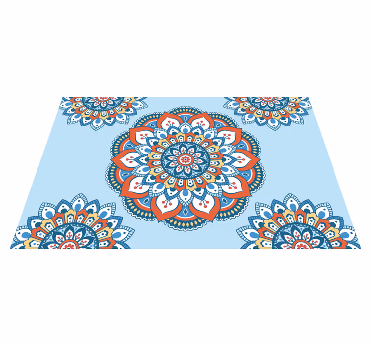 Original placemats vibrant mandala design - TenStickers