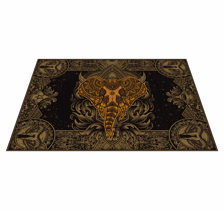 Original placemats intricate elephant design - TenStickers
