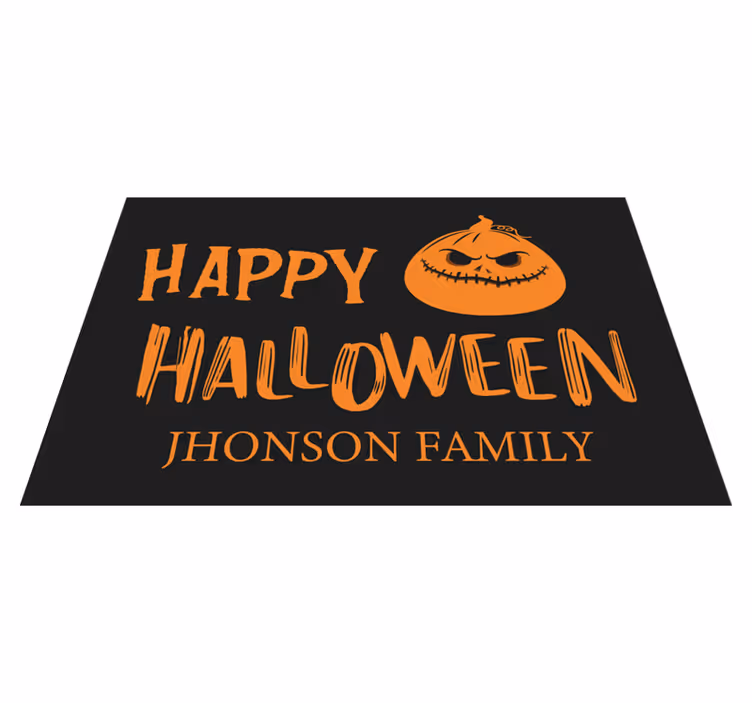 Halloween placemats family greetings for halloween - TenStickers