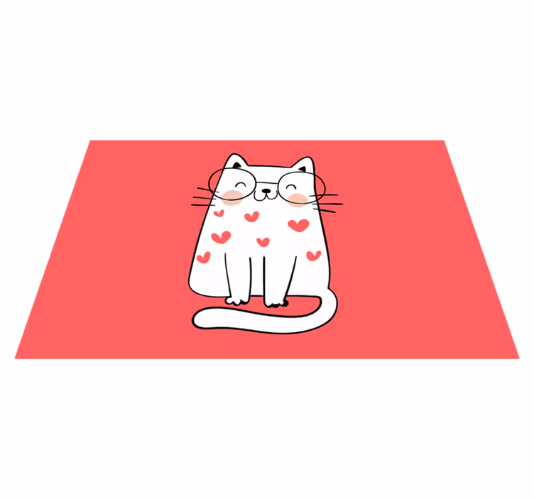 Children placemats with cute cat design - TenStickers