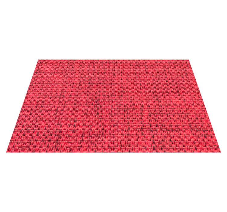 Red fabric texture elegant placemats - TenStickers