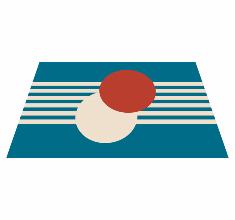 Modern placemats abstract colorful shapes - TenStickers