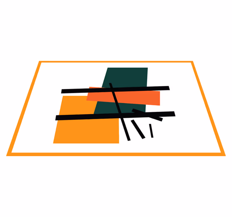 Modern placemats abstract geometric shapes - TenStickers