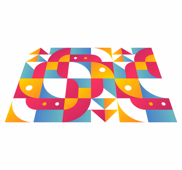 Modern placemats with bold geometric designs - TenStickers
