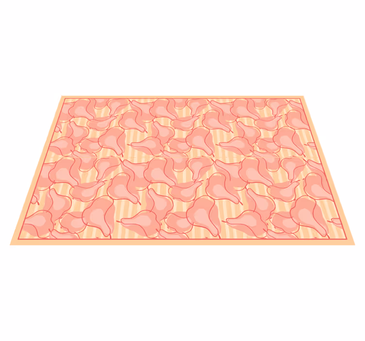 Creative pattern pink pears original placemats - TenStickers